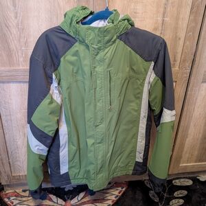 L.L. Bean Olive and Charcoal Winter Ski Jacket | Boys Size 14